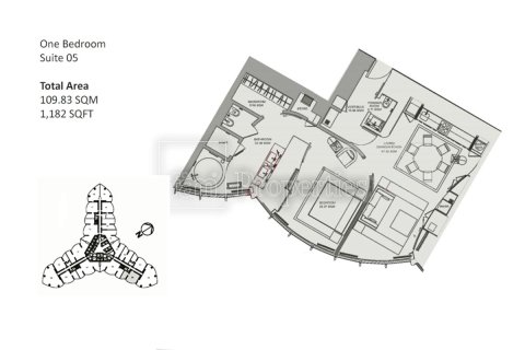 Appartement te huur in Downtown Dubai (Downtown Burj Dubai), Dubai, VAE 1 slaapkamer, 109.8 vr.m., nr 682075 - foto 29