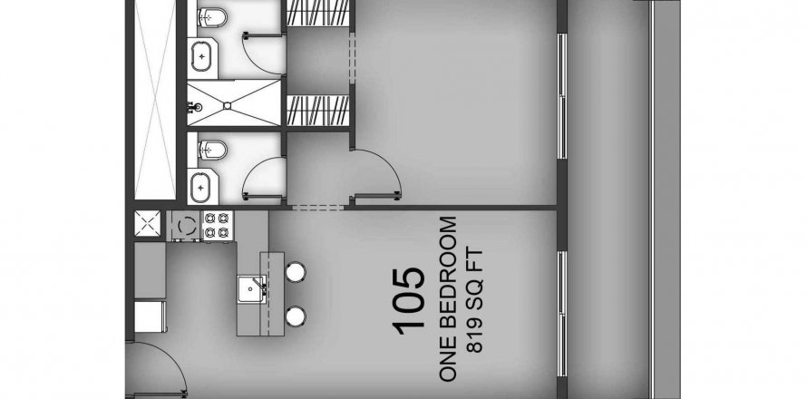 Apartment in Aizel Tower in International City, Dubai, UAE 1 bedroom, 76.09 sq.m. № 628411