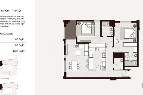 Wohnung zum Verkauf in Jumeirah Village Circle, Dubai, VAE 2 Schlafzimmer, 108 m2 Nr. 689633 - Foto 24