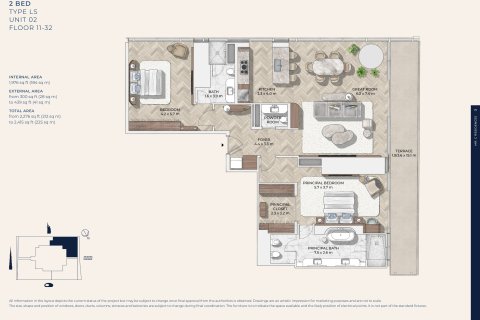 Appartement à vendre à Al Wasl, Dubai, EAU 2 chambres, 224 m2 № 739665 - photo 19
