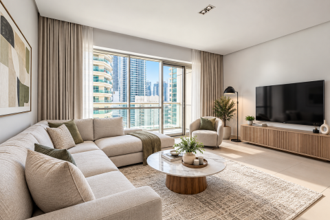 Apartmen di Dubai Marina, Dubai, UAE 1 bilik tidur, 65.01 meter persegi № 748650