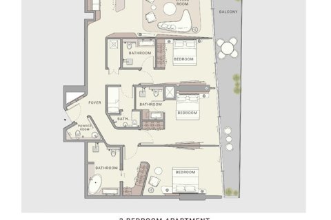 Apartment in OCEANO in Al Marjan Island, Ras Al Khaimah, UAE 1 bedroom, 69 sq.m. № 704886 - photo 9