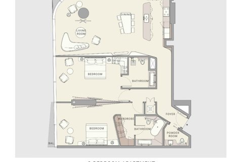 Apartment in OCEANO in Al Marjan Island, Ras Al Khaimah, UAE 1 bedroom, 69 sq.m. № 704886 - photo 8