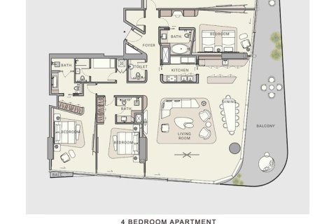 Apartment in OCEANO in Al Marjan Island, Ras Al Khaimah, UAE 1 bedroom, 69 sq.m. № 704886 - photo 10