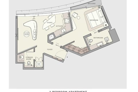 Apartment in OCEANO in Al Marjan Island, Ras Al Khaimah, UAE 1 bedroom, 69 sq.m. № 704886 - photo 7