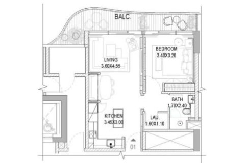 Apartment in The Pier Residence in Maritime City, Dubai, UAE 1 bedroom, 65 sq.m. № 704888 - photo 8