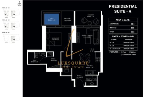 آپارتمان برای فروش در Jumeirah Village Circle، Dubai، امارات متحده عربی 1 خوابه ، 76 متر مربع ، شماره 693832 - تصویر 16