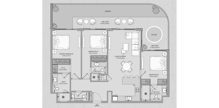 Arabian Ranches, Dubai, BAE’de daire 3 yatak odası, 159 m&sup2; No 695453