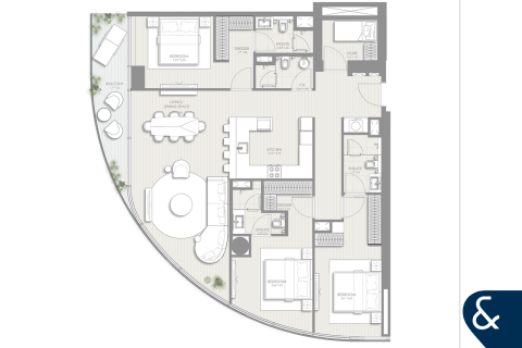 Wohnung zum Verkauf in Sheikh Zayed Road, Dubai, VAE 3 Schlafzimmer, 160 m2 Nr. 666541 - Foto 3