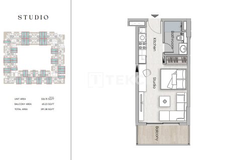 Apartman u gradu Arjan, Dubai, UAE 1 spavaća soba, 57 m2 Br. 687781 - Slika 20