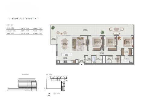 דירה למכירה ב Dubai, איחוד האמירויות  3 חדרי שינה, 173 מ"ר, מספר 684699 - תמונה 14