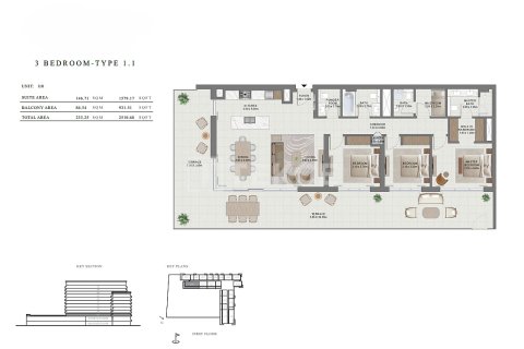 דירה למכירה ב Dubai, איחוד האמירויות  3 חדרי שינה, 173 מ"ר, מספר 684699 - תמונה 12