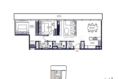 Huoneisto Dubai, Arabiemiraatit 2 makuuhuonetta, 119 m2 № 684701 - kuva 27