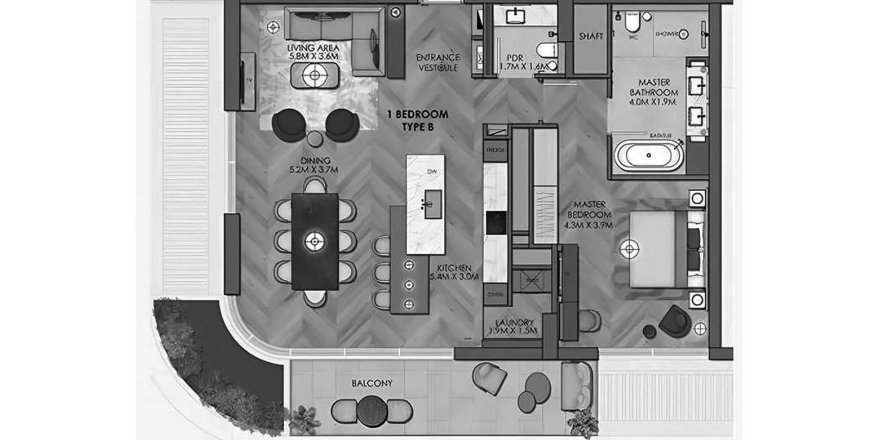 Appartamento a Yas Island, Abu Dhabi, EAU 1 camera da letto, 132 mq. № 760712