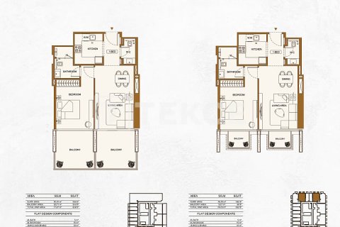 Byt v Jumeirah Village Circle, Dubai, SAE 1 ložnice, 60 m² Č.: 688227 - fotografie 14