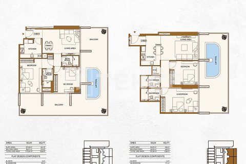 Byt v Jumeirah Village Circle, Dubai, SAE 1 ložnice, 60 m² Č.: 688227 - fotografie 16