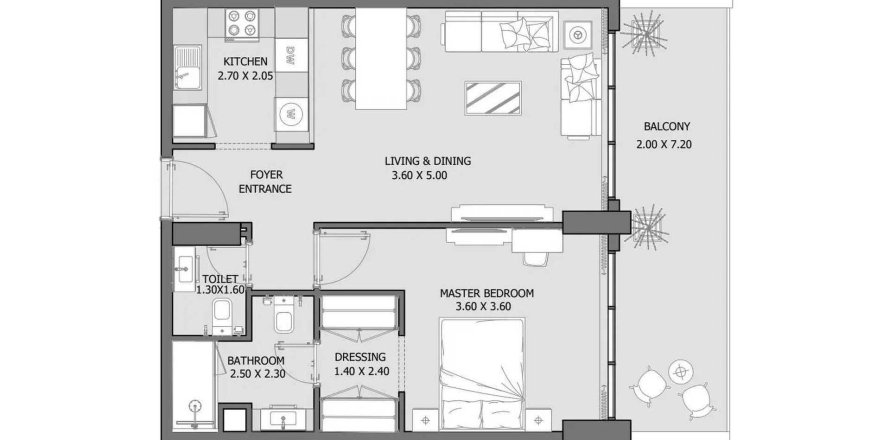 Apartamento em Fujairah, EAU 1 quarto, 74.6 m2 № 650596