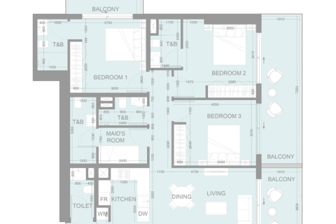 Apartament na sprzedaż w Jumeirah Village Triangle, Dubai, ZEA 1 pokój, 52 mkw., nr 732354 - zdjęcie 10