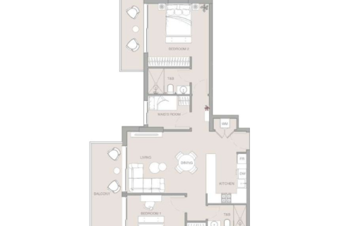 Wohnung zum Verkauf in Jumeirah Village Triangle, Dubai, VAE 1 Zimmer, 41 m2 Nr. 732355 - Foto 8