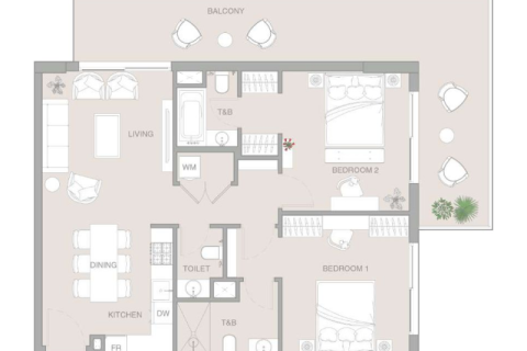 Wohnung zum Verkauf in Jumeirah Village Triangle, Dubai, VAE 1 Zimmer, 41 m2 Nr. 732355 - Foto 7