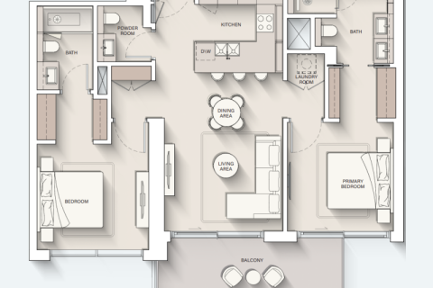 Appartement à vendre à  Dubai, EAU 1 chambre, 75 m2 № 690260 - photo 8