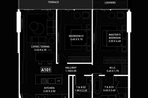 شقة للبيع في أبو ظبي، الإمارات العربية المتحدة 2 غرفة نوم ، 108 متر مربع ، رقم 690266 - صورة 5