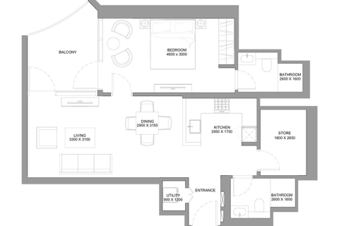 Lägenhet till försäljning i Dubai, UAE 1 sovrum, 289 kvm Nr. 690264 - fotografi 7