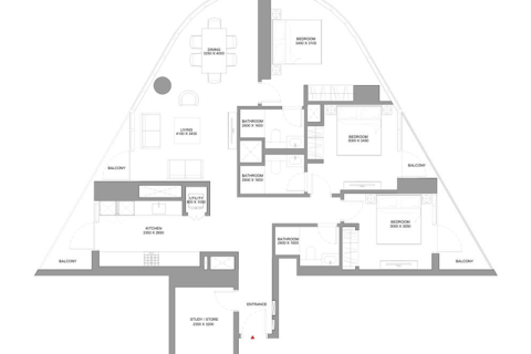Lägenhet till försäljning i Dubai, UAE 1 sovrum, 289 kvm Nr. 690264 - fotografi 9