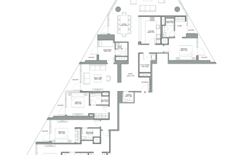 Lägenhet till försäljning i Dubai, UAE 1 sovrum, 289 kvm Nr. 690264 - fotografi 11