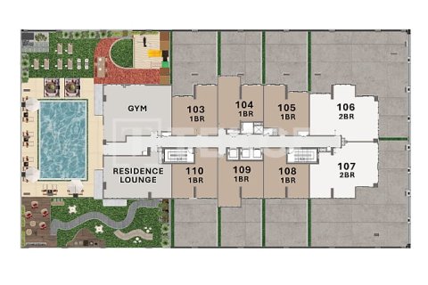 Dubai、UAE にあるマンション販売中 1ベッドルーム、76 m2、No695662 - 写真 27