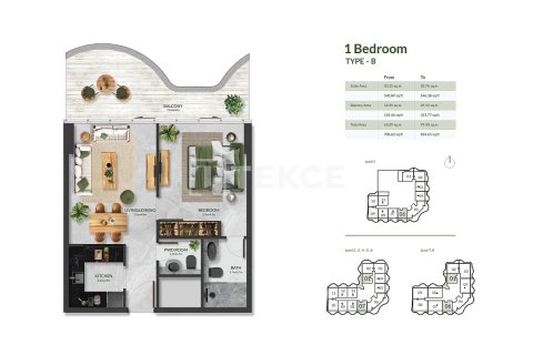Wohnung zum Verkauf in Al Marjan Island, Ras Al Khaimah, VAE 4 Schlafzimmer, 512 m2 Nr. 693308 - Foto 14