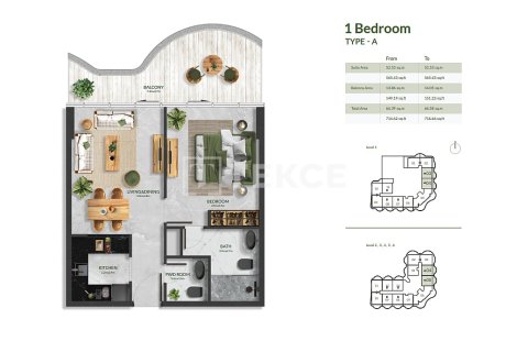 Wohnung zum Verkauf in Al Marjan Island, Ras Al Khaimah, VAE 4 Schlafzimmer, 512 m2 Nr. 693308 - Foto 13