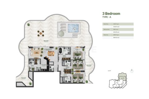 Byt v Al Marjan Island, Ras Al Khaimah, SAE 2 ložnice, 103 m² Č.: 693306 - fotografie 19