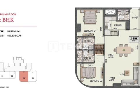 Dubai, BAE’de satılık daire 1 yatak odası, 70 m² No 740695 - fotoğraf 23