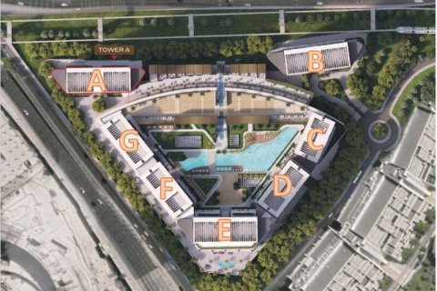 Byt v Motor City, Dubai, SAE 1 ložnice, 57 m² Č.: 705534 - fotografie 9