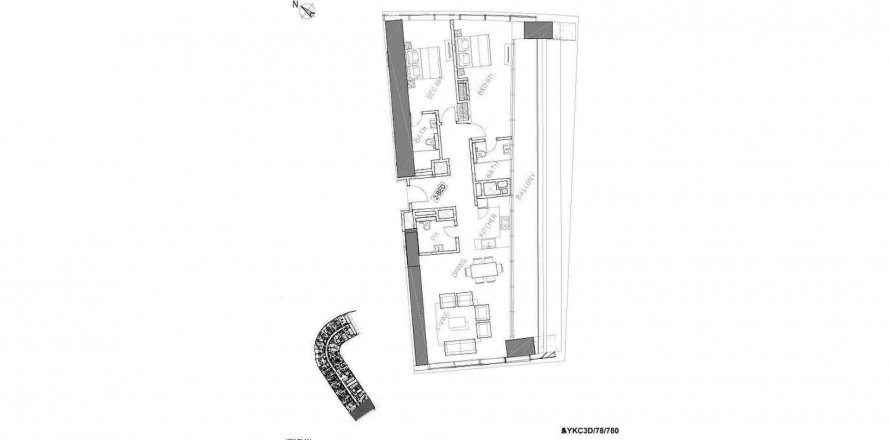 Byt v SAFA TWO v Al Safa, Dubai, SAE 2 ložnice, 162.39 m² Č.: 294966