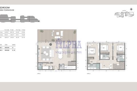 Apartman u Mina Al Arab, Ras Al Khaimah, UAE 3 spavaćih soba, 181.4 m2 Br. 709276 - fotografija 14