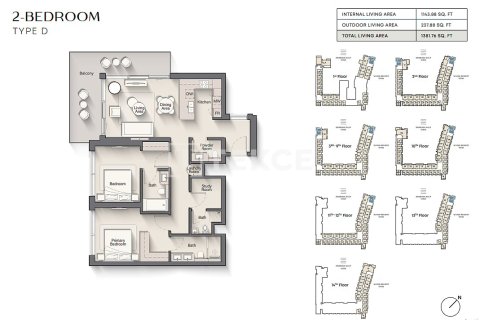 Купить квартиру в Al Marjan Island, Рас-эль-Хайма, ОАЭ 4 комнаты, 177м2, № 706247 - фото 26