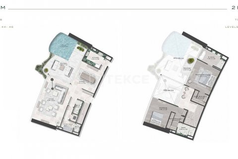 Střešní byt v Al Safa, Dubai, SAE 4 ložnice, 266 m² Č.: 565117 - fotografie 30