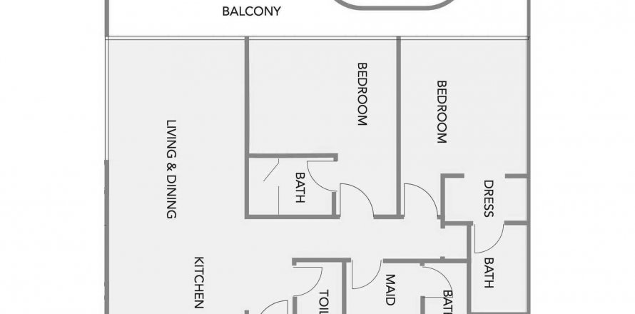 Apartment in Sunset Bay 2 in Dubai, UAE 2 bedrooms, 131.92 sq.m. № 574698