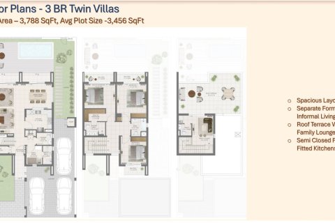 Řadový dům v The Valley, Dubai, SAE 3 ložnice, 346 m² Č.: 704634 - fotografie 4