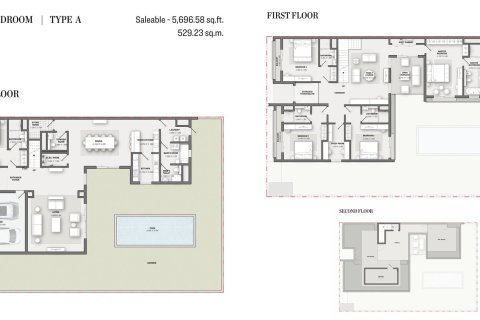 Villa till försäljning i Dubai, UAE 4 sovrum, 463 kvm Nr. 704636 - fotografi 7