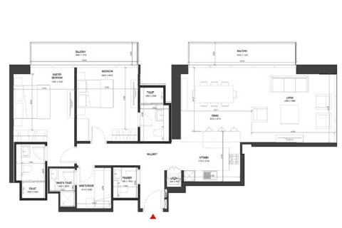 Apartment til salg i Dubai, UAE 1 soveværelse, 71 kvm № 704638 - foto 8