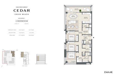 Apartmán v Dubai Creek Harbour (The Lagoons), Dubai, SAE 1 spálňa, 57 m2 č. 704632 - Fotografia 8
