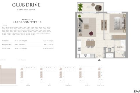 Apartman u gradu Dubai Hills Estate, UAE 1 spavaća soba, 68 m2 Br. 704635 - Slika 4