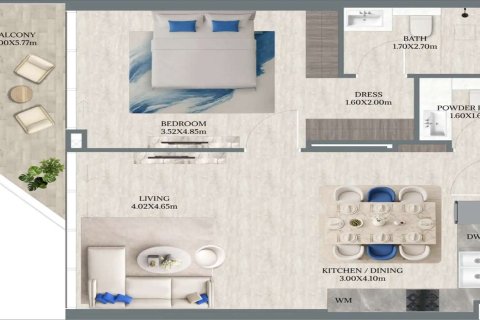 Appartement te koop in Dubai, VAE 1 slaapkamer, 80 vr.m., nr 704311 - foto 4