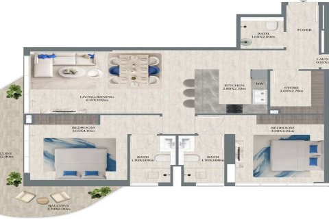 Appartement te koop in Dubai, VAE 1 slaapkamer, 80 vr.m., nr 704311 - foto 5