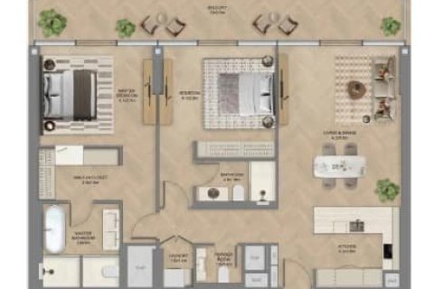 Apartament në Saadiyat Island, Abu Dhabi, Emiratet e Bashkuara Arabe 1 dhomë gjumi, 89 m2. № 704305 - Foto 12