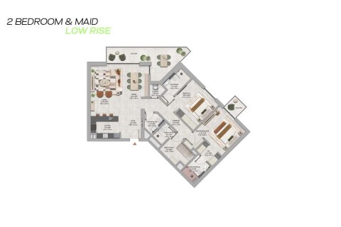 Apartmán v Dubai Land, SAE 1 spálňa, 87 m2 č. 704309 - Fotografia 16