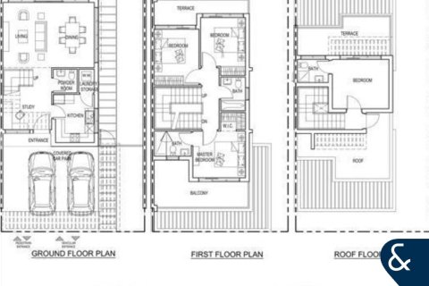 Townhouse de vânzare în DAMAC Hills (Akoya by DAMAC), Dubai, EAU 4 dormitoare, 224 mp. №666798 - poză 11